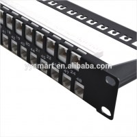 RJ45 1U 48 Port Patch Panel Cat6 UTP 19 inch