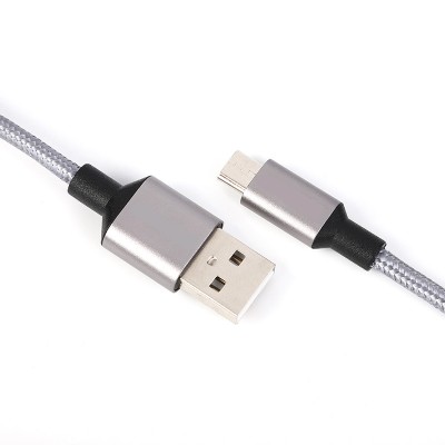 New arrival Nylon braid fast charging USB2.0A-Microb usb cable