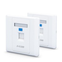 factory price rj45 network single port modular wall face plate