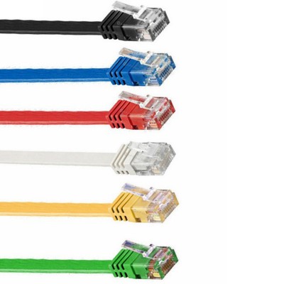 Factory Produce Fire Resistant Brand Network RJ45 UTP Cat6 Flat Ethernet Patch Cable