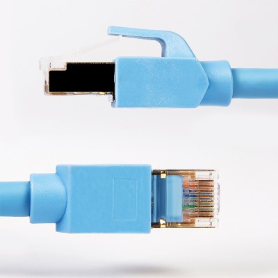 Manufacturer bare copper 20meters SSTP ethernet cable cat8 patch cord cable