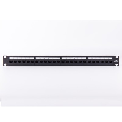 Factory direct sale cctv unloaded patch panel 6 8 12 24 36 48 64 port cat5e cat6 ftp utp stp rj45 patch panel