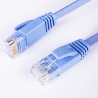 Factory Price Cat5 Cat5e Cat6 Cat 6 Cat7 Flat Ethernet Cable 3M  Network Lan Patch Cable With RJ45 Plug