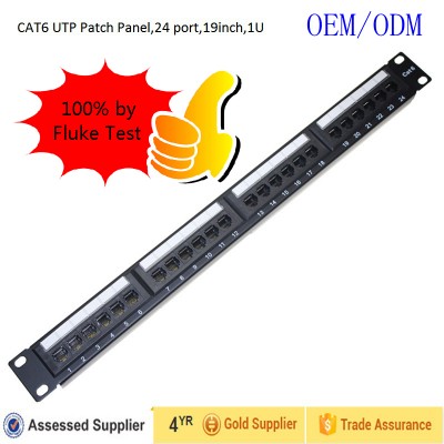 8/12/24/48 port UTP/FTP shileded/unshielded cat5e/cat6/cat6a patch panel